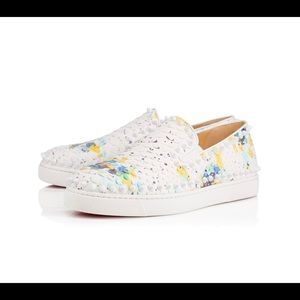 Christian Louboutin Pik Boat Women's Flat In Blue.